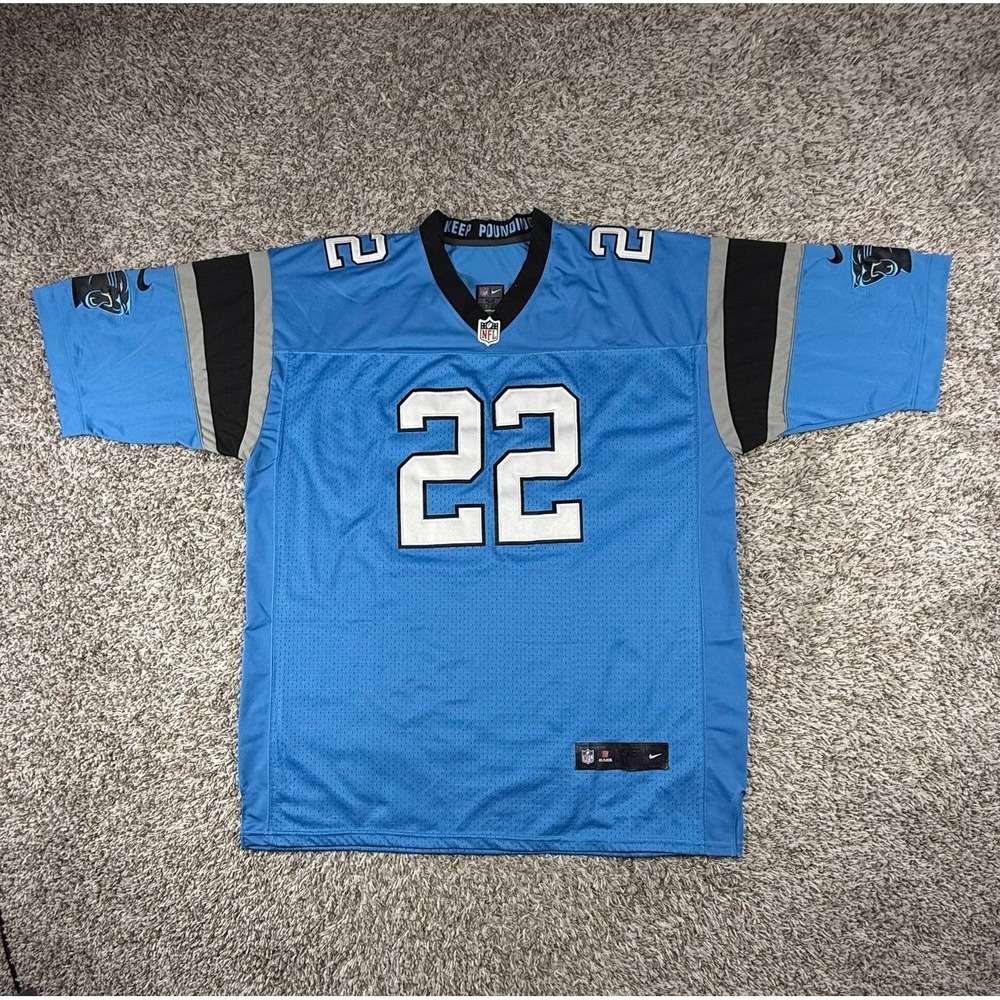 Nike Men's Carolina Panthers #22 Blue Football Jersey